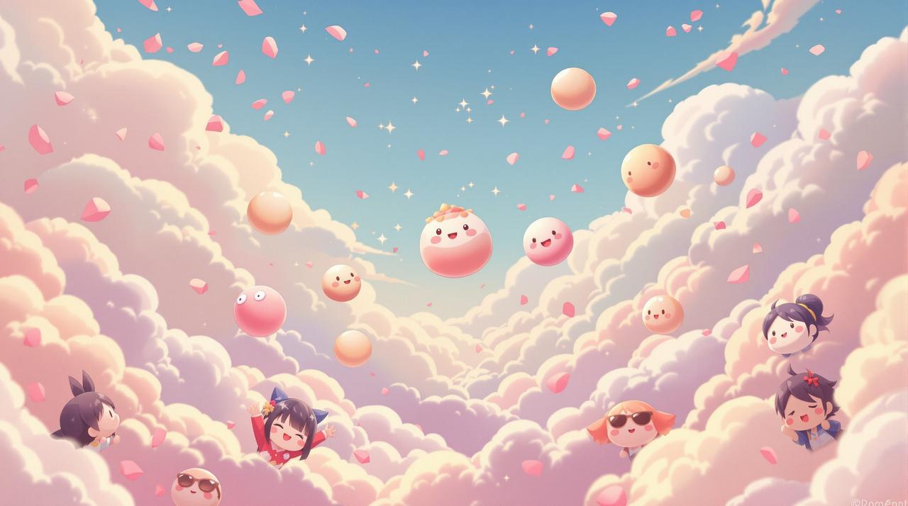 韩漫剧免费动漫追剧天地背景 - 二次元甜宠爽剧插画
